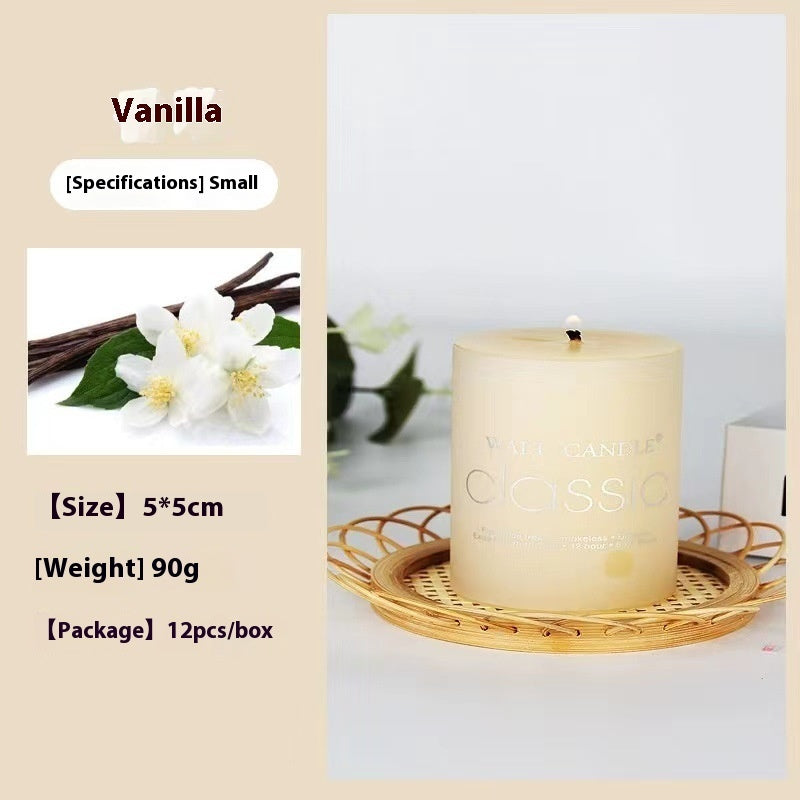 Cylindrical Aromatherapy Candles Smokeless Colorful Scented Candle with Brilliant Fragrance