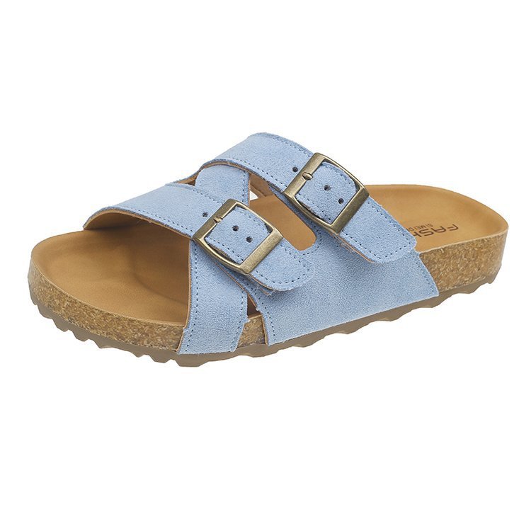 Women's Soft Leather Platform Slippers