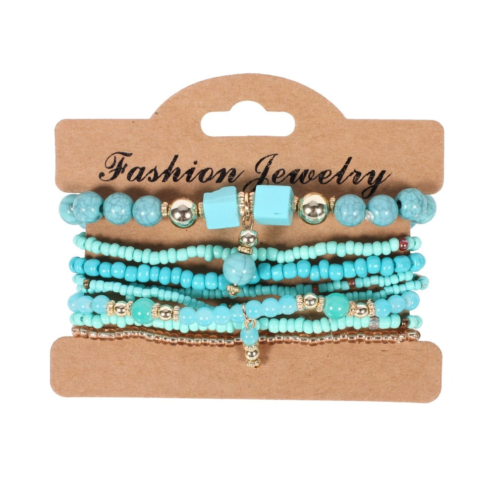 Bohemian Handmade Beaded Bracelet Set for Women and Men