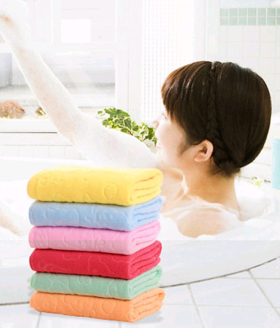 Cartoon Bear Kids’ Large Microfiber Bath & Beach Towel – Absorbent & Soft