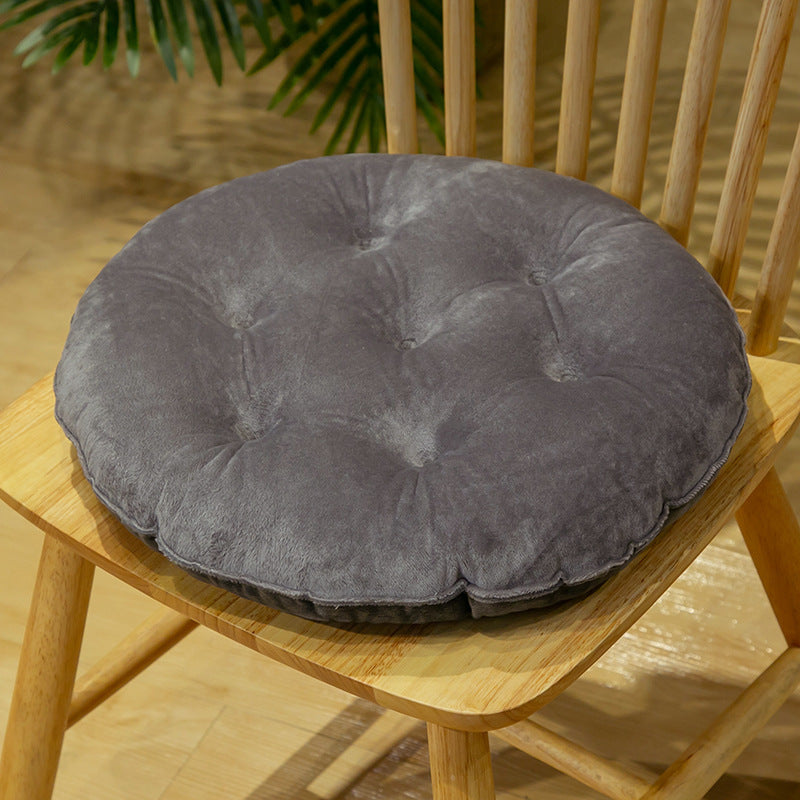 Crystal Velvet Cushion Cute Color Matching Autumn And Winter Warm Seat Cushion Student Stool