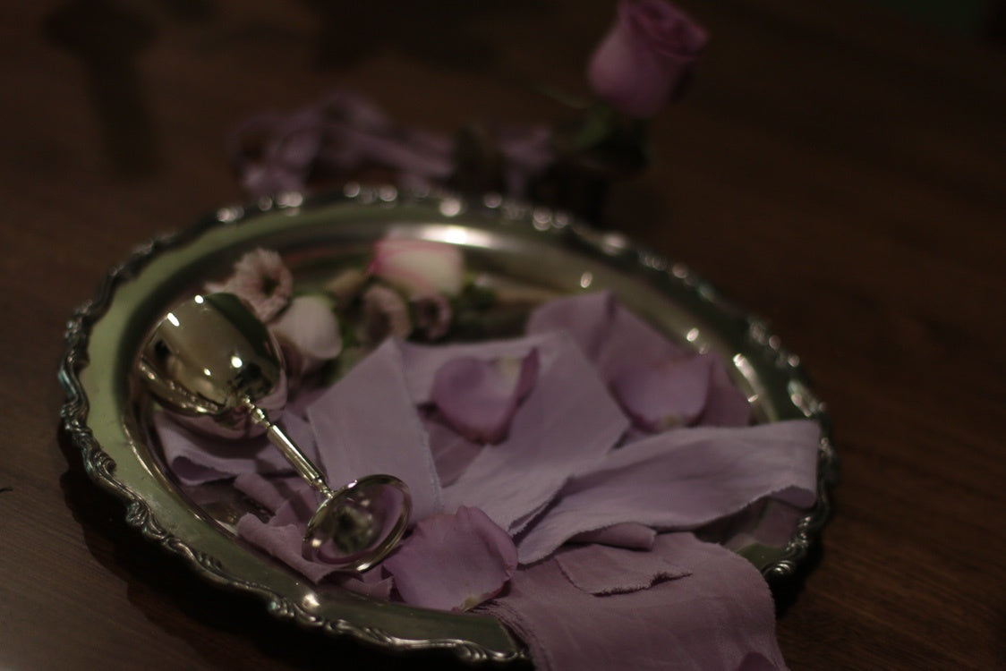 Handmade Botanical Dyed Ribbon – Raw Edge Vintage Wedding Decoration