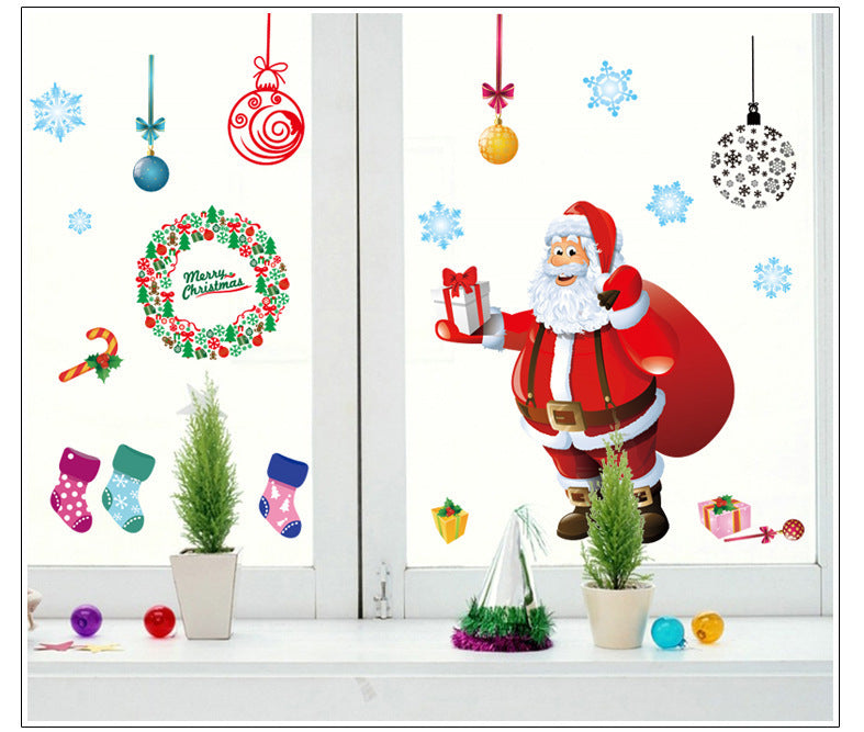 Christmas Store Window Decoration Stickers