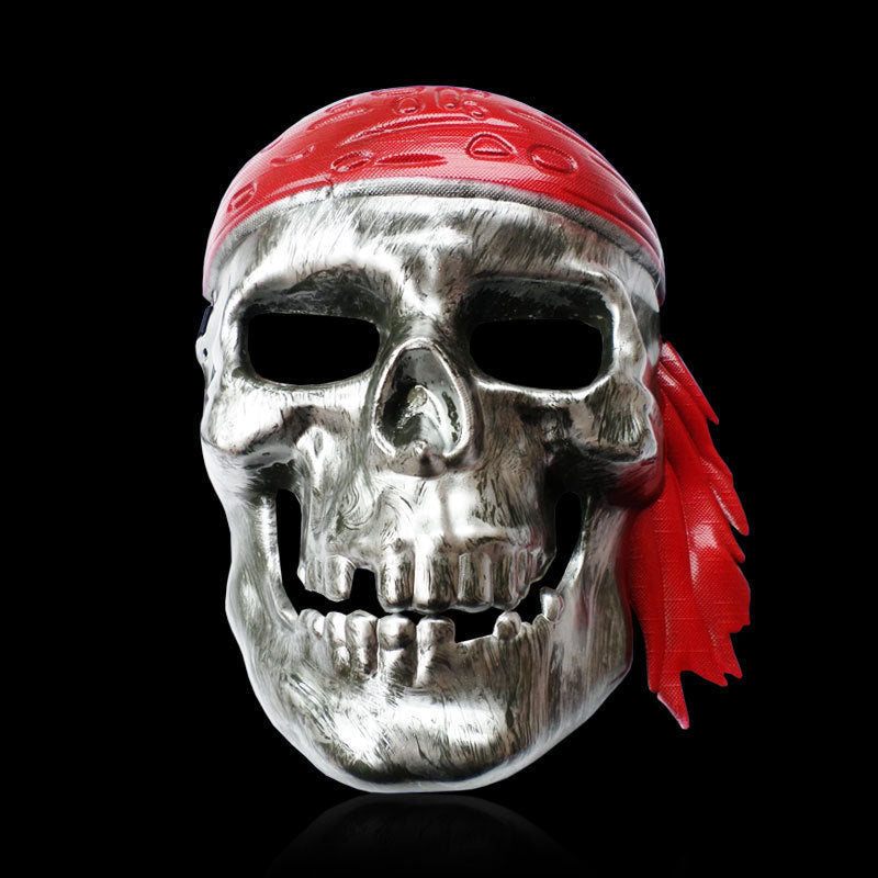 Skull Pirate Mask – Scary Headgear for Halloween Cosplay and Costume Parties