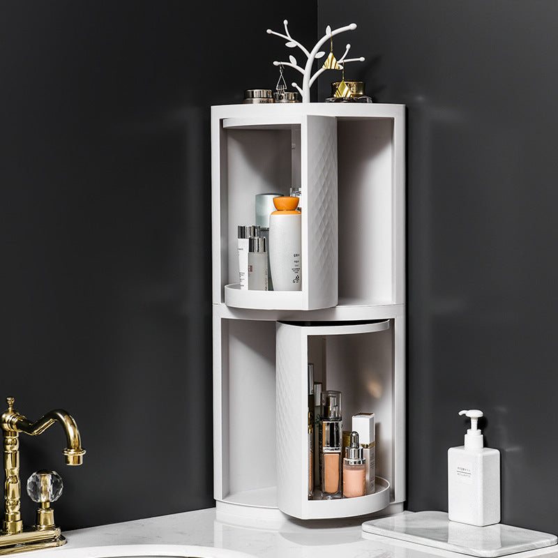 Triangle Corner Bathroom Rack – Wall-Mounted Shower Shelf