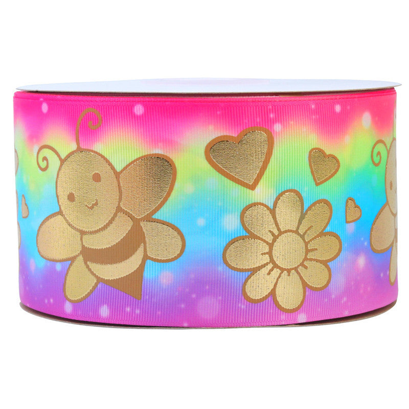 Bronzing Printed Rib Ribbon – Sewing & Clothing Accessories