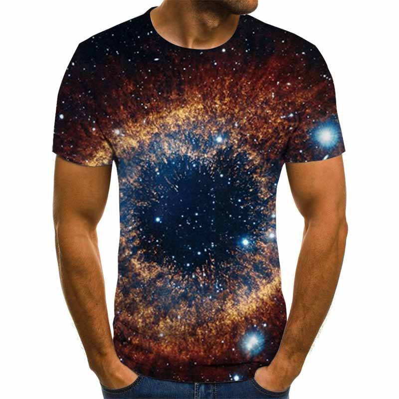 3D Digital Printing Short Sleeve Men's T-shirt Casual Round Neck Top T-shirt