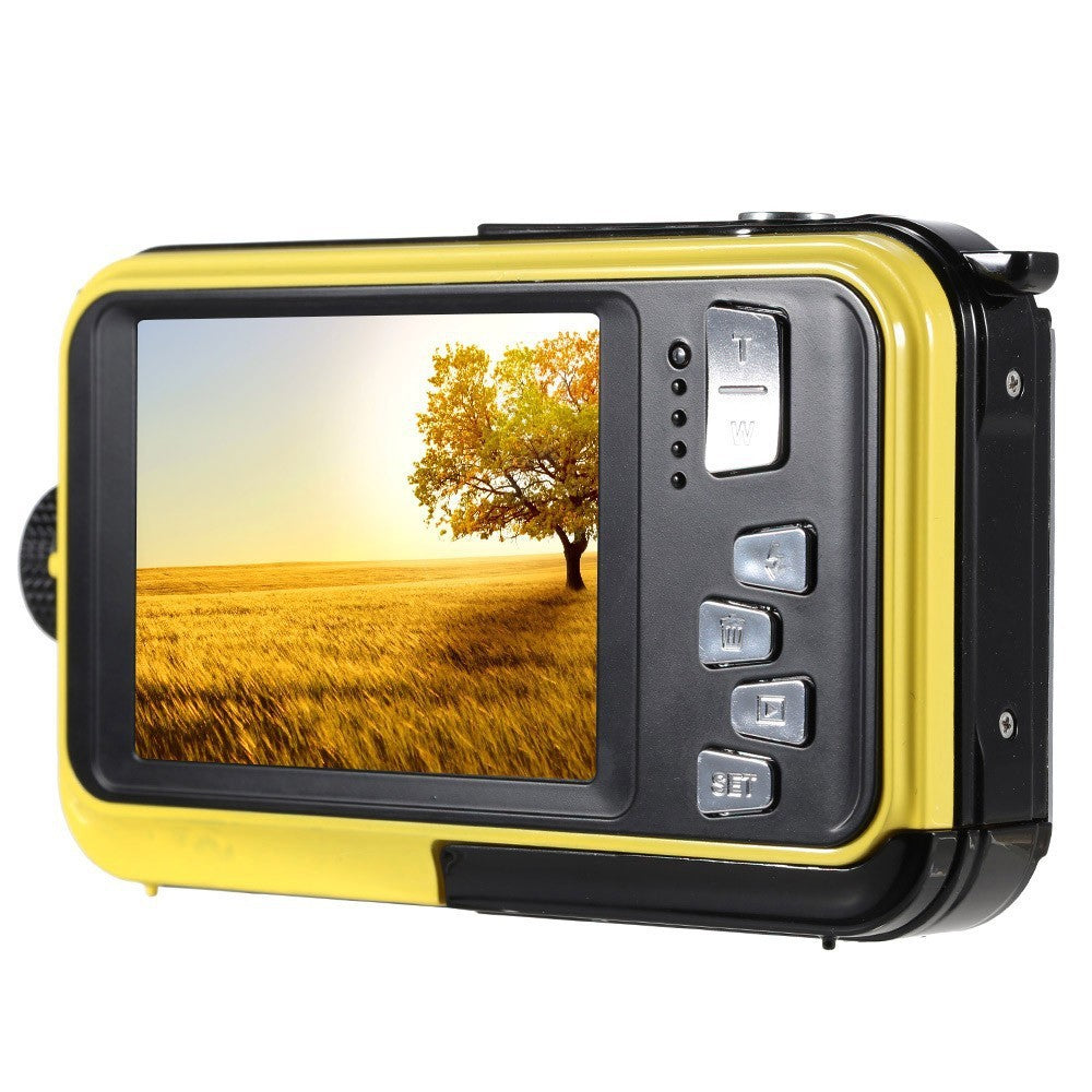 Dual-Screen Waterproof Digital Camera – 1080P Action Cam for Swimming