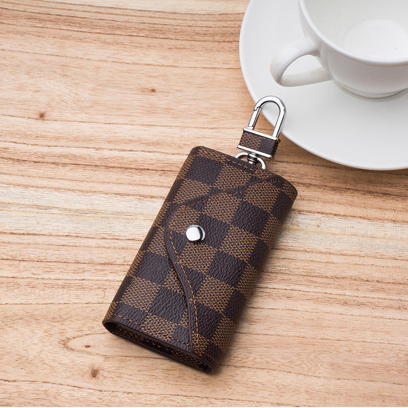 Men's Simple Fashion Lattice Car Key Cover