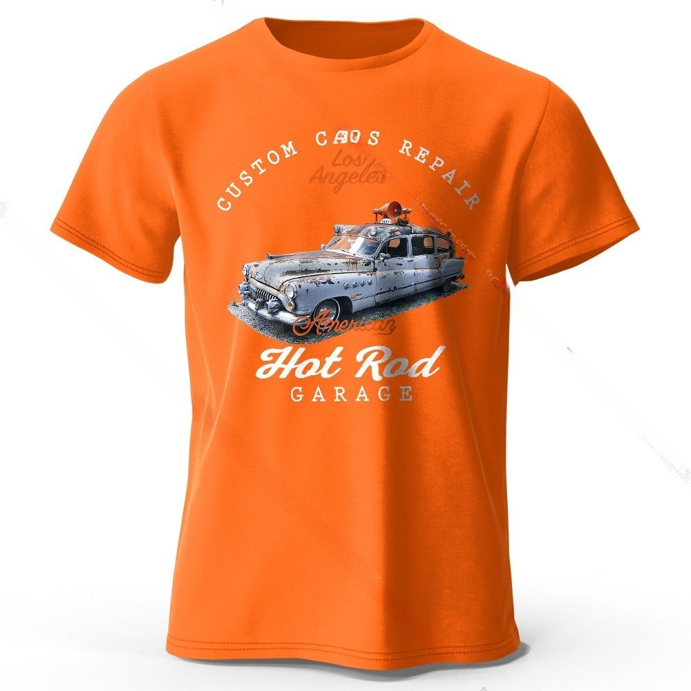 Car Club Patch Print Unisex T-shirt