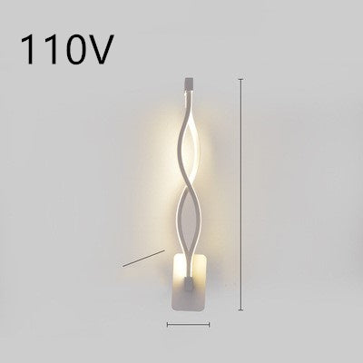 Silicone Shade LED Bedside Wall Lamp Button Switch