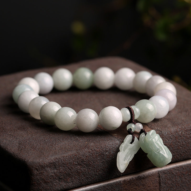 Natural Emerald Hanging Bracelet Jade