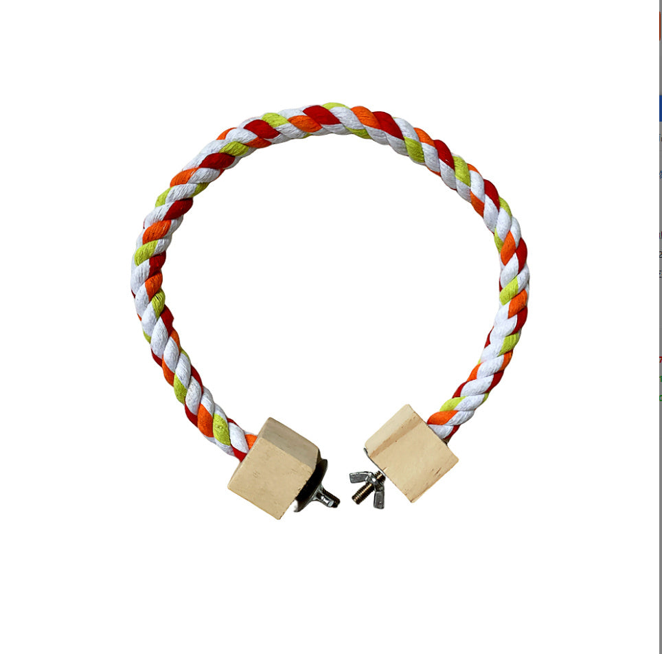 Parrot Climbing Rope Toy Bird Swing Rings