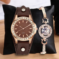 Brown Watch Bracelet Gift Box