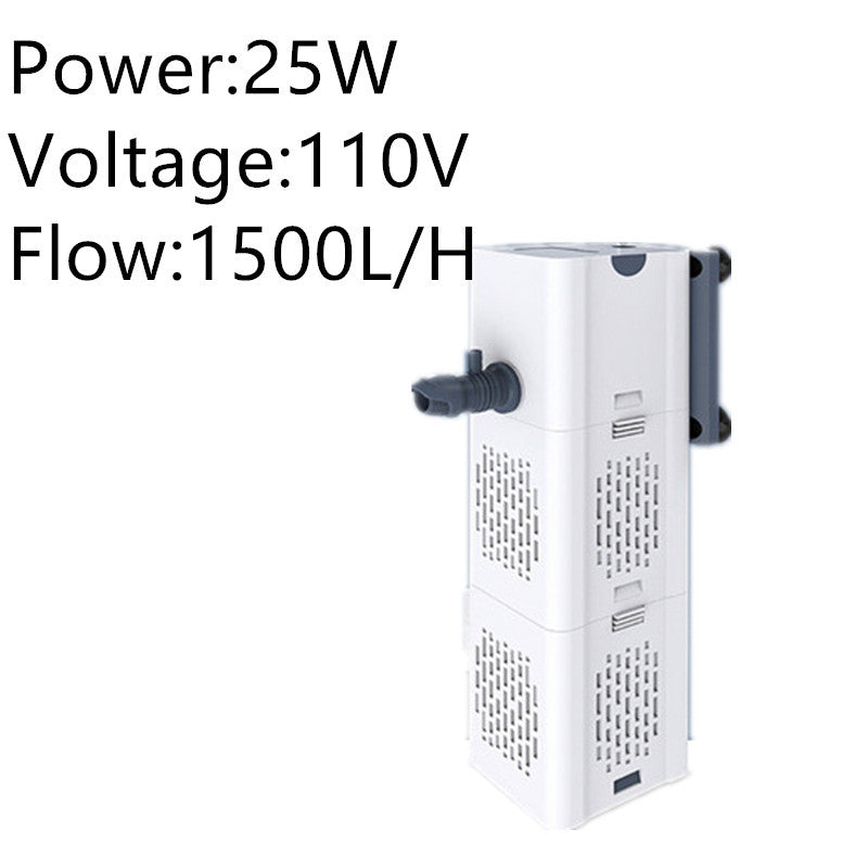 Built-in 4 In 1 Aquarium Filter In The Fish Tank