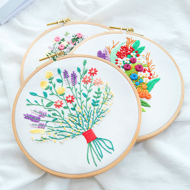 DIY Embroidery Material Package – Sewing and Craft Supplies for Beginners
