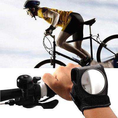 Bike Wrist Rearview Safety Mirror – 360° Adjustable, Reflective Band