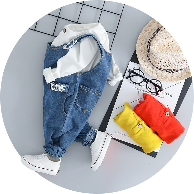 Baby Denim Strap Set – Stylish Outfit
