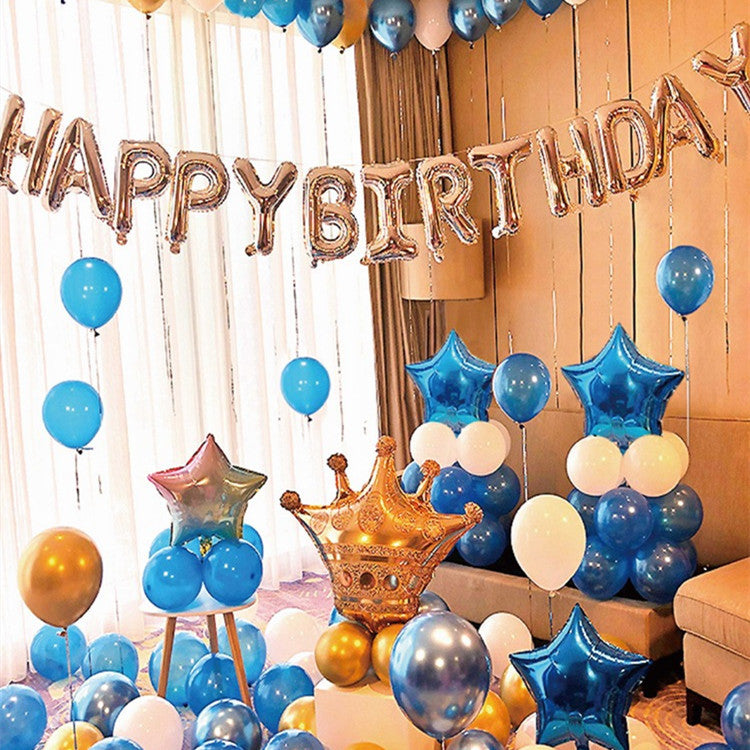 Scene Layout Aluminum Film Balloon Set Children's Birthday Theme Background Wall