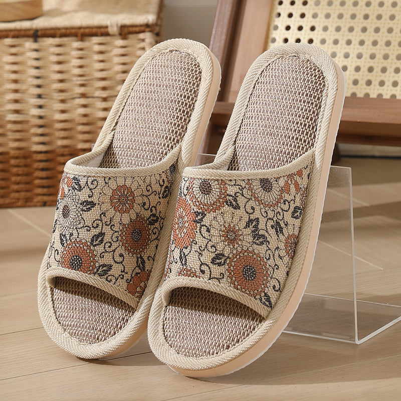 Women's Cotton And Linen Slippers