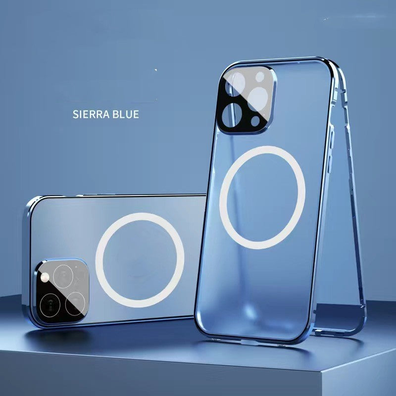 New Phone Case Magsafe Magnetic All-inclusive Double-sided Glass Anti-fall Shell