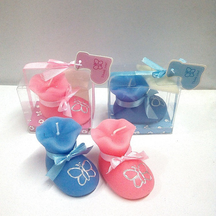 Festive Supplies Creative Style Children's Modeling Gift Birthday Candle Valentine's Day Party Baby Shoes Candle