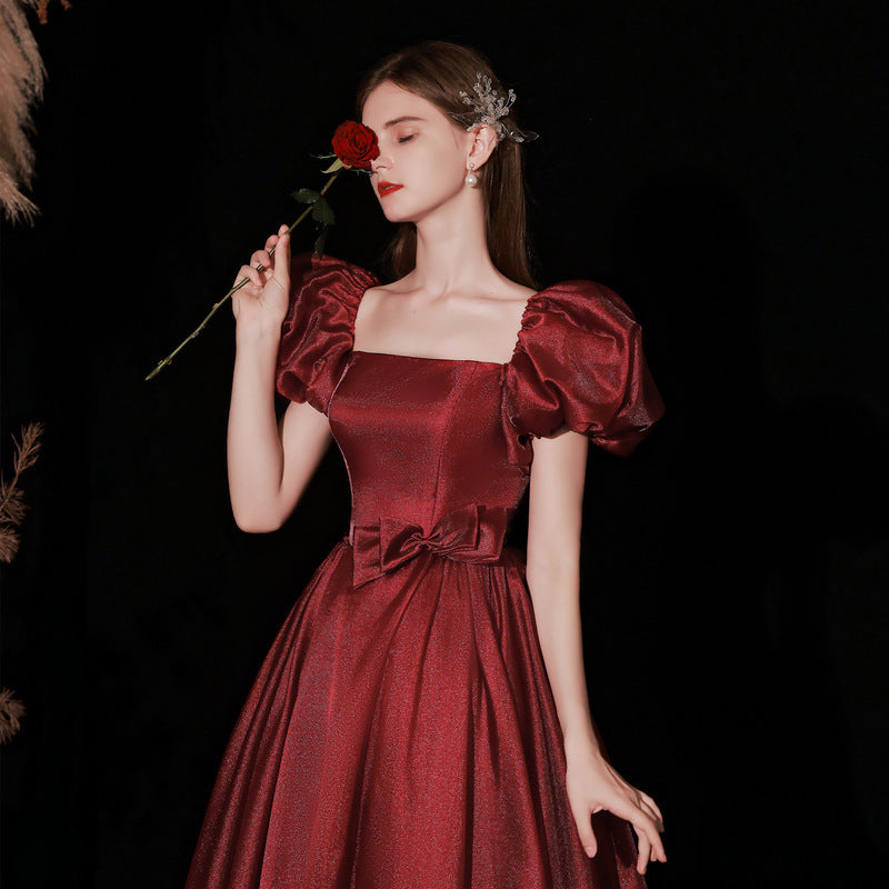 New Spring Temperament Engagement Long Dress