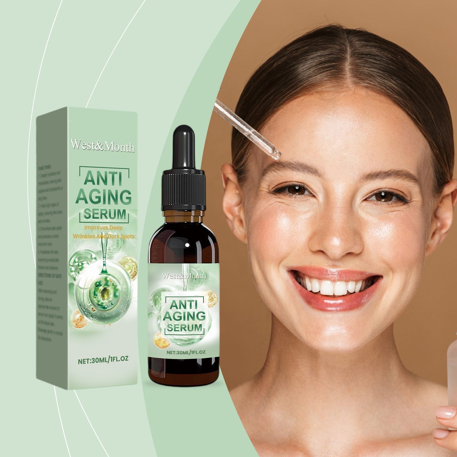 Glass Bottle Facial Essence For Delicate Skin Hyaluronic
