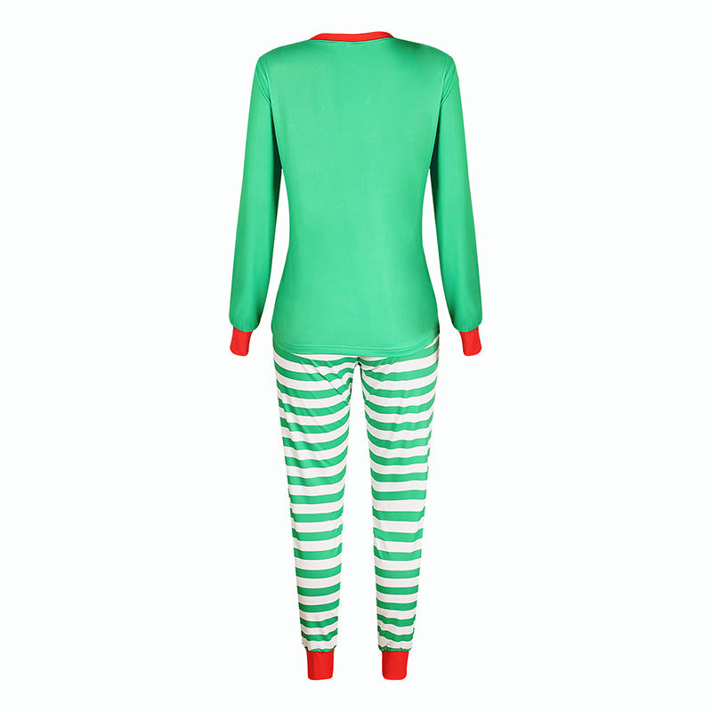 Casual Christmas Parent-Child Pajama Suit for Women – Cozy Plaid Family Set