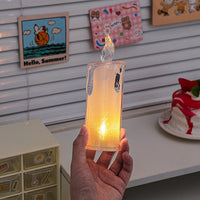 Tearful candle without bottom