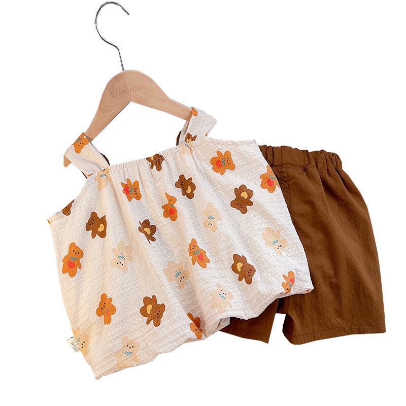 Summer Suit Children's Clothes And Shorts Two-piece Set