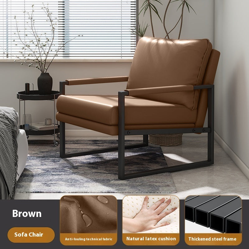 Light Luxury Single Seat Sofa Chair Nordic Style Bedroom Office