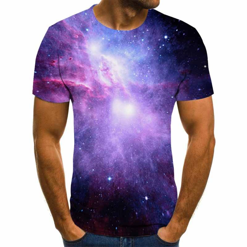 3D Digital Printing Short Sleeve Men's T-shirt Casual Round Neck Top T-shirt