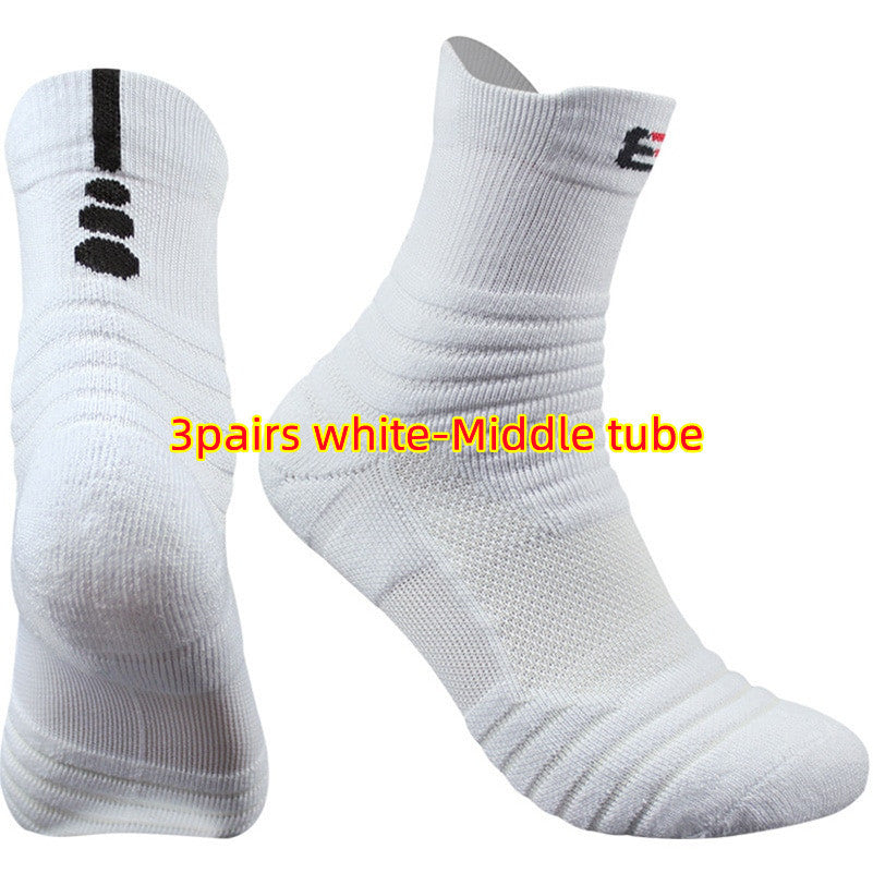 Pure Color Cotton Blend Socks