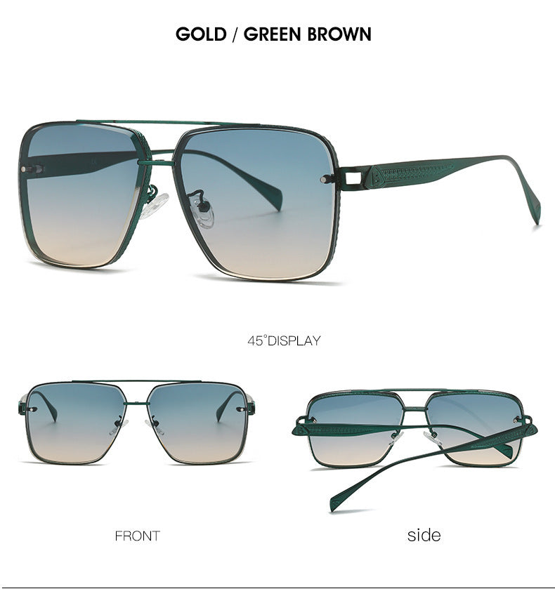 Men's Casual Metal Frame Sunglasses