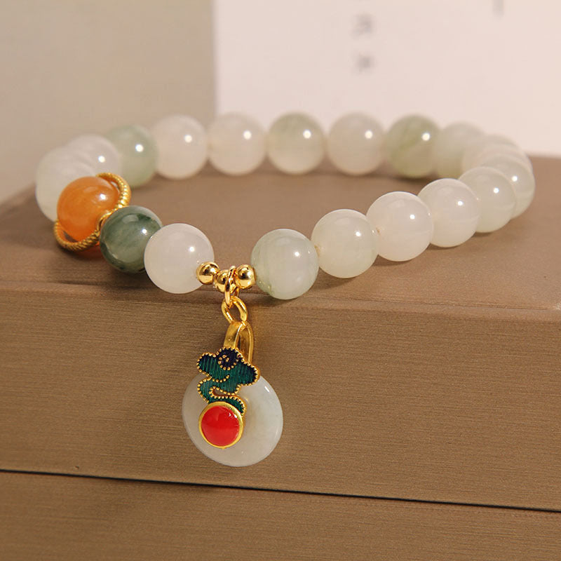 Ice Jade Crystal Bracelet Female Special-interest Design Mild Luxury Retro