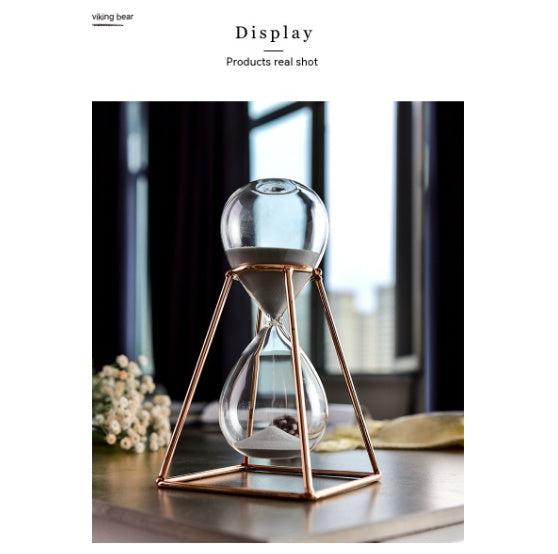 Metal Hourglass Timer 30 Minute Nordic Style Ornament