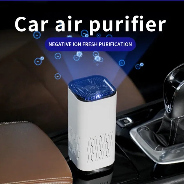 Portable Car & Home Air Purifier – Negative Ion Generator for Dust, Smoke & Formaldehyde Removal