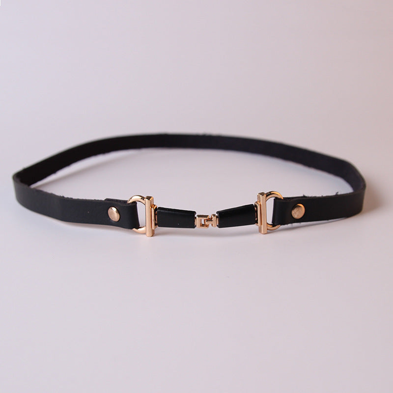 Fashion Personality Top Hat Button Belt Accessories