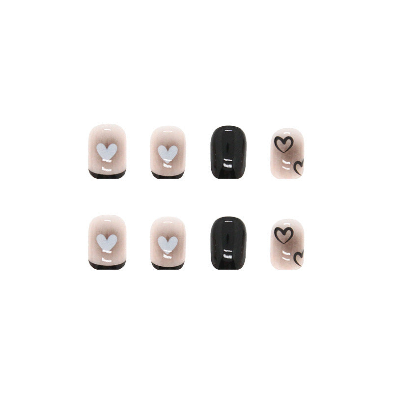 Love Nails White Short Finished Products Free Of Engraving And Grinding