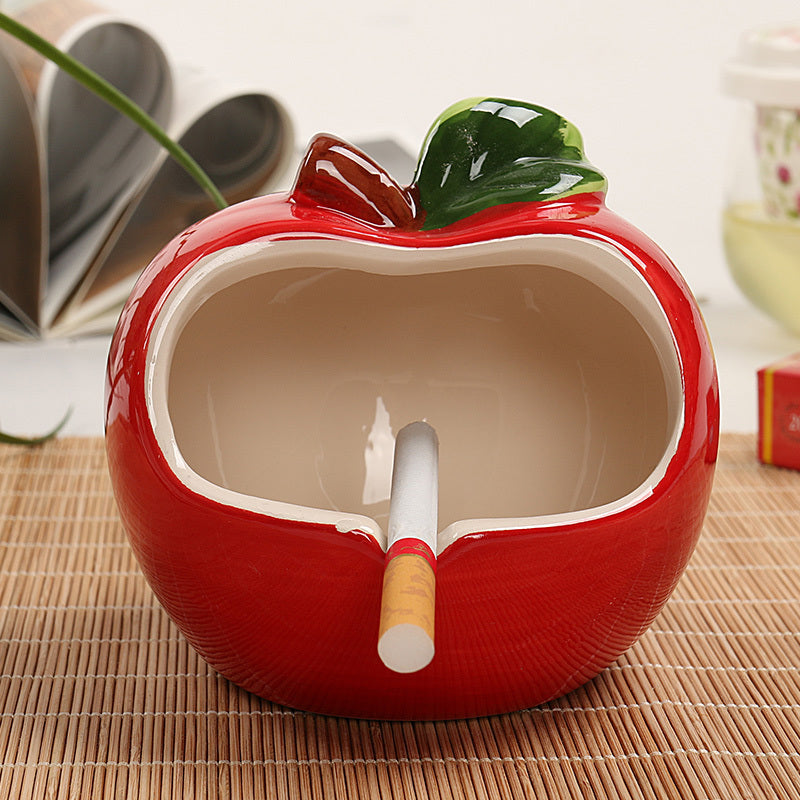 Home Ceramic Fruit Crafts Ashtray