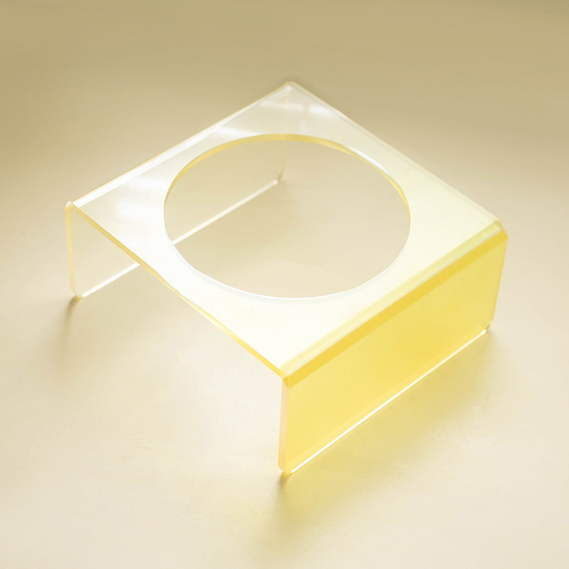 Cat Bowl Rack Acrylic Dog Bowl Anti-tumble