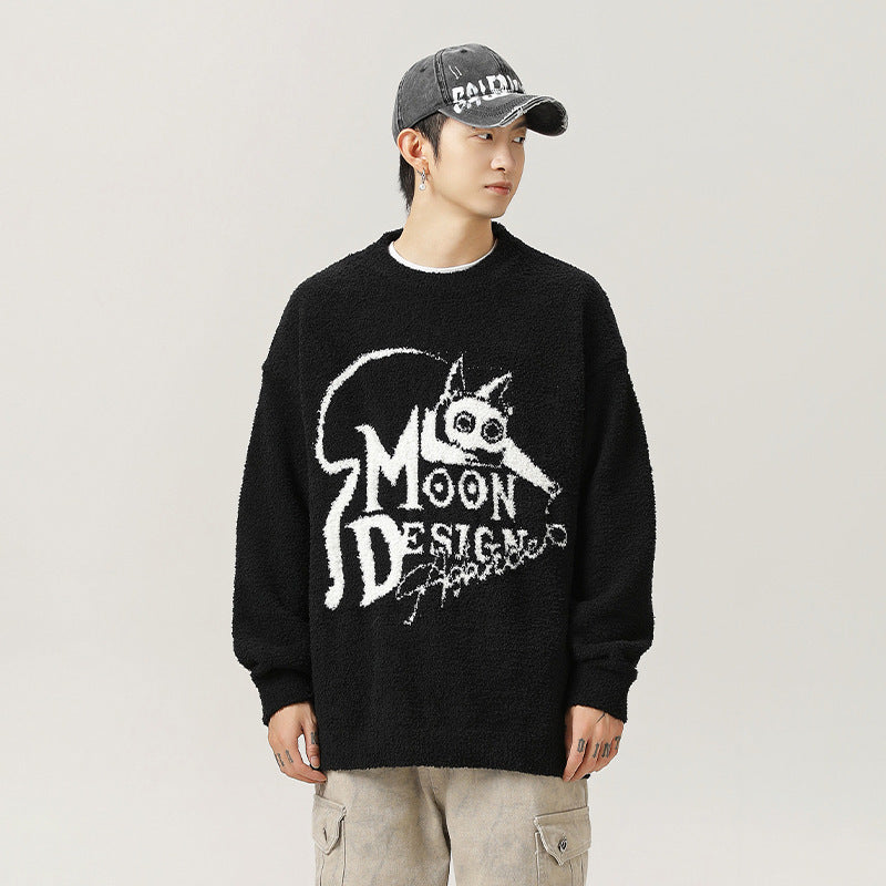 Men And Women Autumn And Winter New Couple Loose Pullover American Sweater
