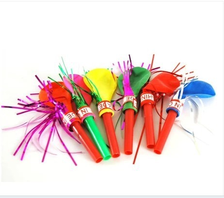 Golden Whistle Balloon Horn Whistle Festive Party