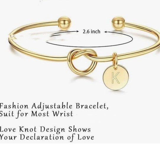 Unisex Titanium Steel Letter Bracelet – DIY Love Heart Wafer Design