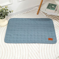 Waffle Pet Pad Blue