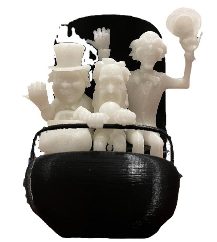 Ghost Resin Luminous Ornaments Creative Funny Solar Halloween