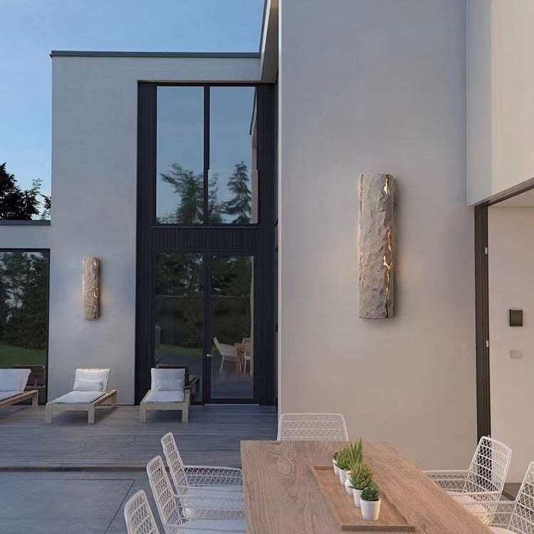 Creative Retro Rock-like Villa Courtyard Outdoor Waterproof Wall Lamp