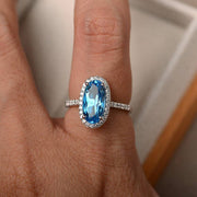 Womens Oval Geometric Brass And White Steel Topaz Ring