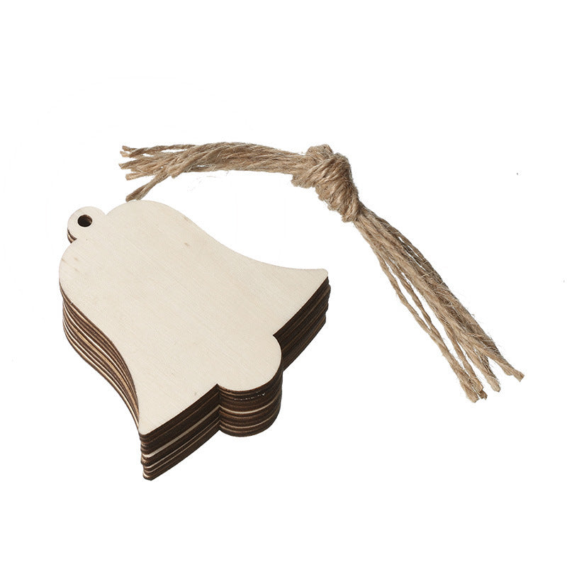 Handmade Boxwood Cartoon Christmas Pendants